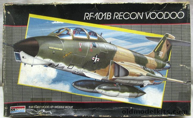 Monogram 1/48 RF-101B Voodoo Photo-Reconnaissance, 5818 plastic model kit